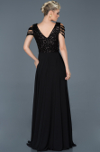 Long Black Invitation Dress ABU932