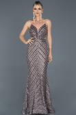 Grey Long Mermaid Evening Dress ABU892