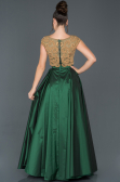 Emerald Green Two Piece Evening Dress ABU873