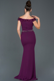 Long Plum Mermaid Evening Dress ABU978