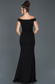Long Black Mermaid Evening Dress ABU978