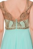 Uzun Mint Abiye Elbise ALY6233