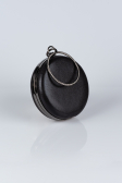 Black Plaster Fabric Box Bag VI0259
