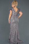 Long Anthracite Evening Dress ABU1044
