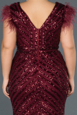 Long Burgundy Evening Dress ABU1044