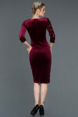 Short Burgundy Invitation Dress ABK704