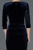 Short Navy Blue Invitation Dress ABK704
