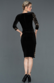 Short Black-Gold Invitation Dress ABK704