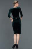 Short Emerald Green Invitation Dress ABK704