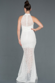 Long White Mermaid Prom Dress ABU1101