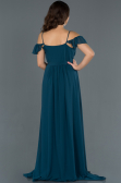 Long Oil Green Pregnancy Evening Dress ABU756
