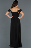 Long Black Pregnancy Evening Dress ABU756
