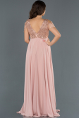 Long Powder Color Pregnancy Evening Dress ABU747
