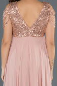 Long Powder Color Pregnancy Evening Dress ABU747
