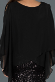 Short Black Pregnancy Evening Dress ABK506