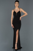 Long Black Evening Dress C7032
