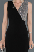 Long Black-Silver Evening Dress ABU1190