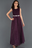 Long Dark Purple Girl Dress ABU1228