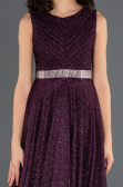 Long Dark Purple Girl Dress ABU1228