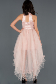 Front Short Back Long Powder Color Girl Dress ABO058
