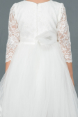Long White Girl Dress ABU1277
