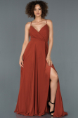Long Light Brown Prom Gown ABU1305