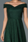 Short Emerald Green Invitation Dress ABK827