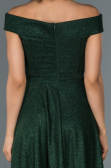 Short Emerald Green Invitation Dress ABK827