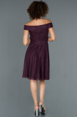 Short Plum Invitation Dress ABK827