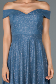 Short Indigo Invitation Dress ABK827