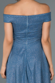 Short Indigo Invitation Dress ABK827