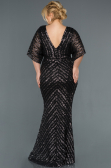 Long Anthracite Plus Size Evening Dress ABU900