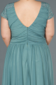 Long Firuze Plus Size Evening Dress ABU025