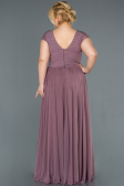 Long Lavander Plus Size Evening Dress ABU025