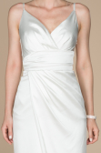 White Long Engagement Dress ABU564