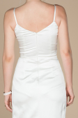 White Long Engagement Dress ABU564