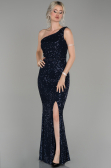 Long Navy Blue Evening Dress ABU1436