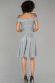 Grey Short Invitation Dress ABK827