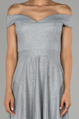 Grey Short Invitation Dress ABK827