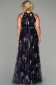 Long Purple Oversized Evening Dress ABU1447
