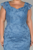 Indigo Short Oversized Evening Dress ABK010