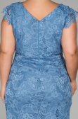 Indigo Short Oversized Evening Dress ABK010