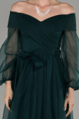 Long Emerald Green Engagement Dress ABU1468
