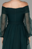 Long Emerald Green Engagement Dress ABU1468