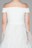 White Long Engagement Dress ABU1498