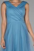 Long Indigo Engagement Dress ABU1525