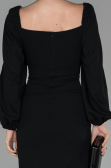 Midi Black Invitation Dress ABK916