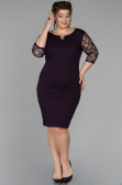 Short Purple Oversized Evening Dress ABK150