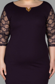 Short Purple Oversized Evening Dress ABK150