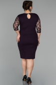 Short Purple Oversized Evening Dress ABK150
